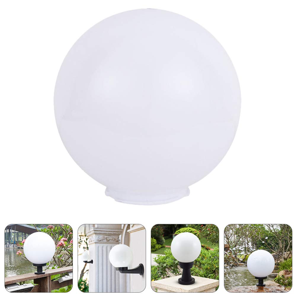 LALAFINA Paralume Sfera In Acrilico Bianco 20 Cm Per Lampade Da Tavolo E Soggiorno - 3