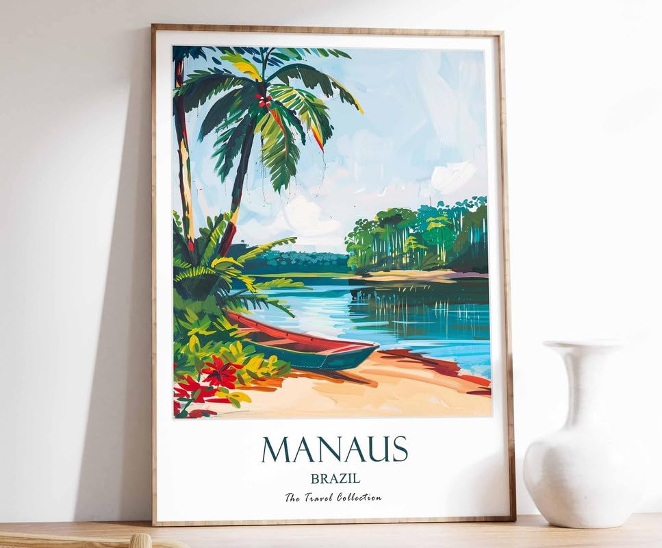 Affiche Manaus pour salon moderne : créez une décoration tropicale inspirante chez vous