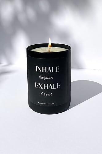 | Inhale The Future Exhale The Pasado | Lavanda + Sage | Quemadura de 80 horas | Cera de soja vegana natural | Velas perfumadas de lujo para el