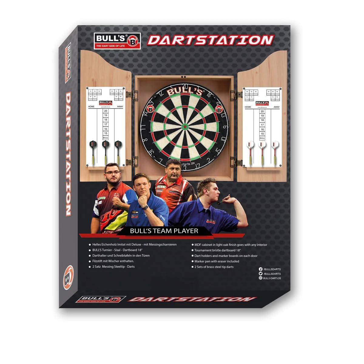 ブリストルダーツボード Amazon.co.jp: Bulls Classic Dart Station II withキャビネット
