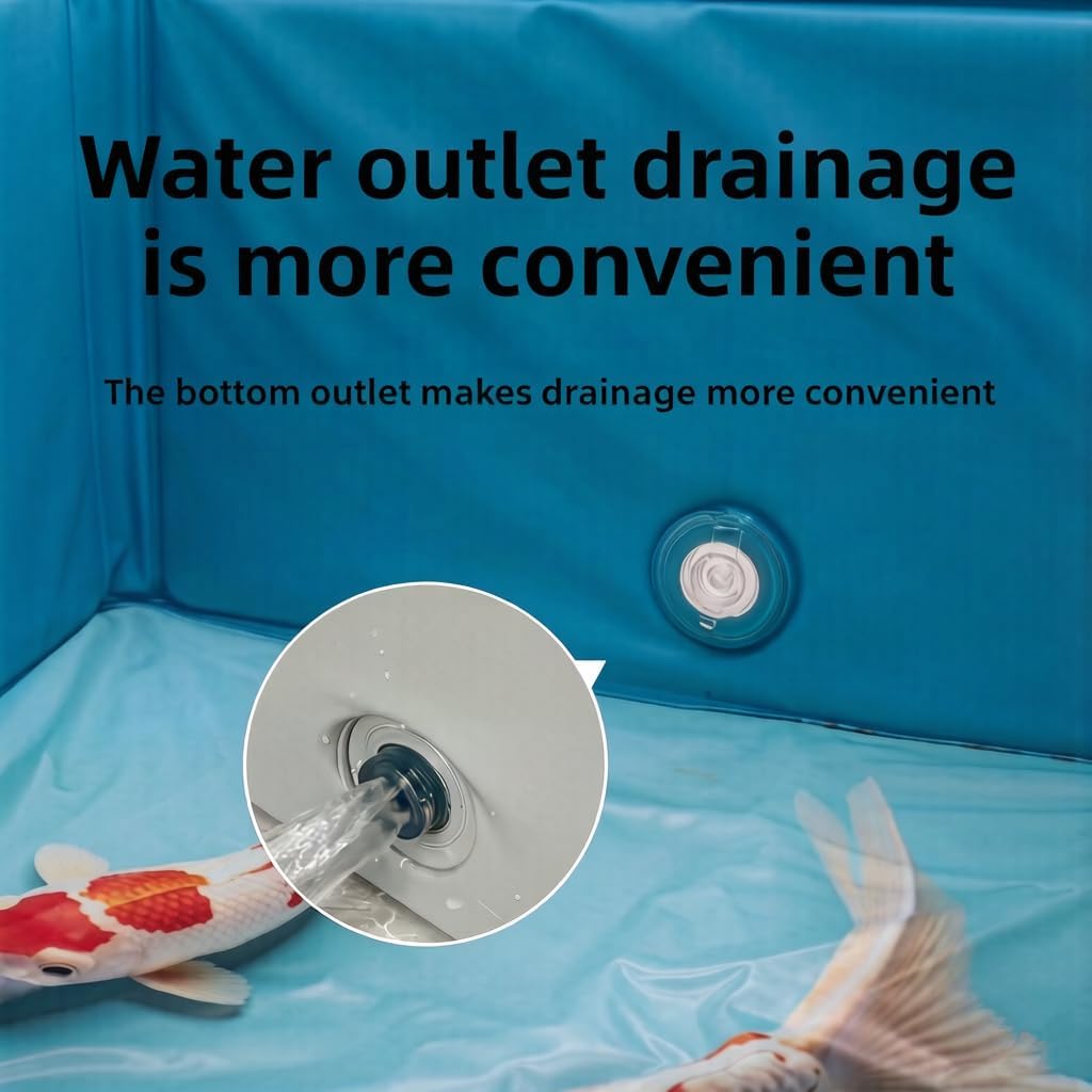 Foldable Pet Bath Tub for Dogs & Cats - Portable Collapsible Grooming Tub with Drain Hole, Non-Inflatable Waterproof Washing Basin & Pool for Bathing Small to Medium Pets, Indoor Outdoor Use