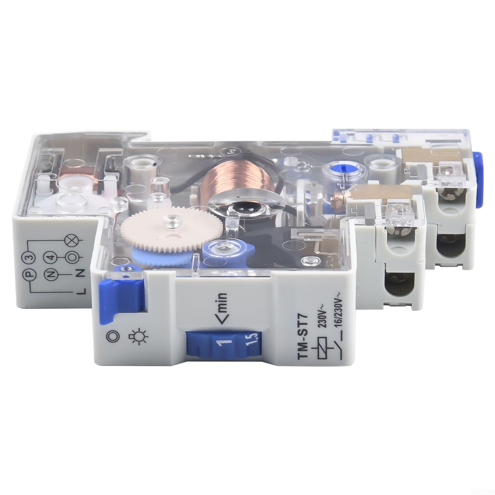 TM-ST7 - Timer per luci da scala 230 V, 1-7 minuti, da 1 a 7 minuti