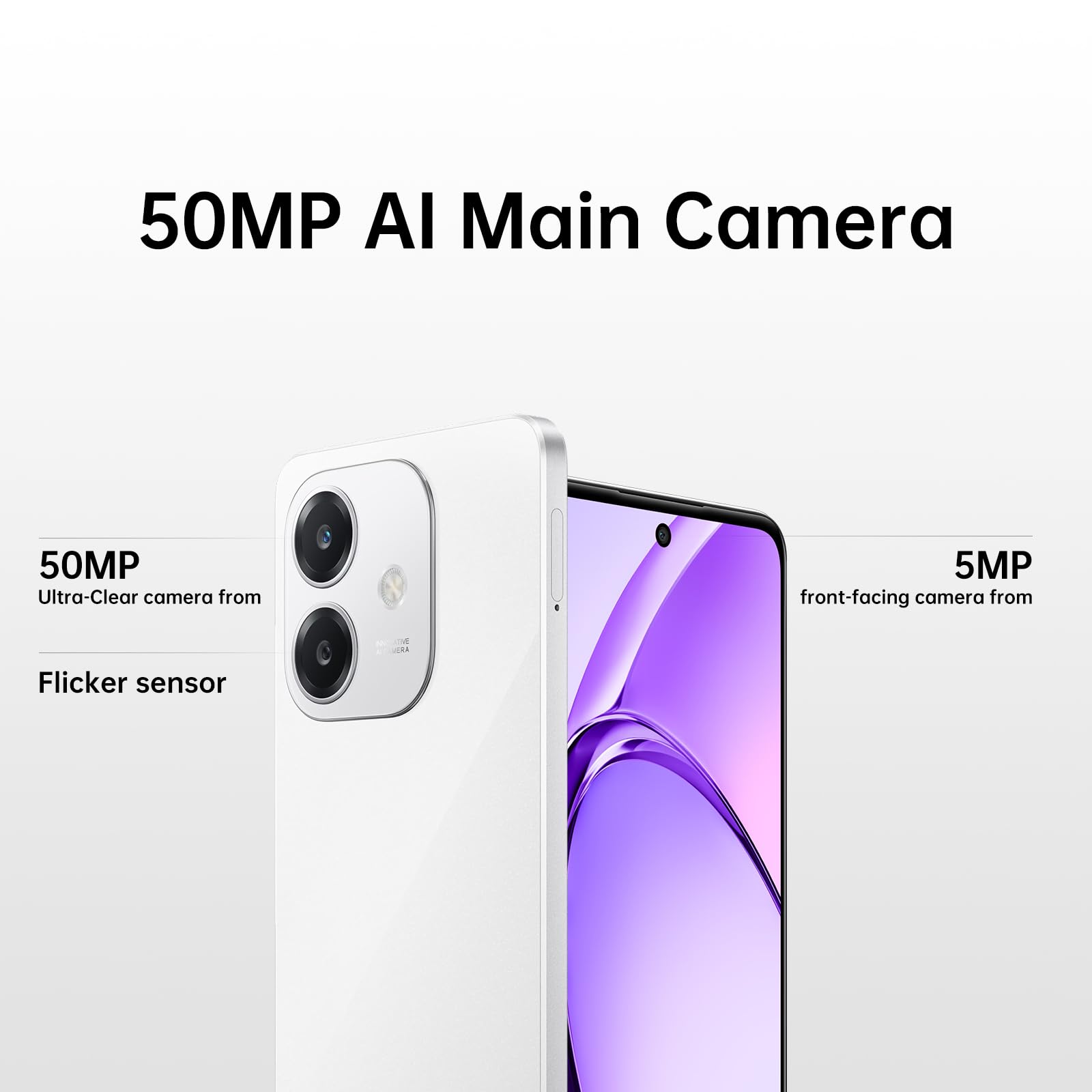 OPPO A40m 8+256GB, Sbloccato Android Smartphone, Telefono Cellulare, LCD da 6,67" 90Hz, SUPERVOOC 45W, Batteria 5100mAh, AI Fotocamera 50MP, Snapdragon 6s 4G Gen1, Splash Touch, NFC, Dual SIM, Bianco