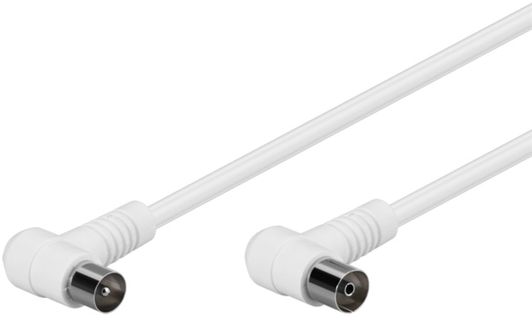 Câble de Connexion Coudé Antennes (80 dB), Double Blindage, 2.5 m Longueur - 67354