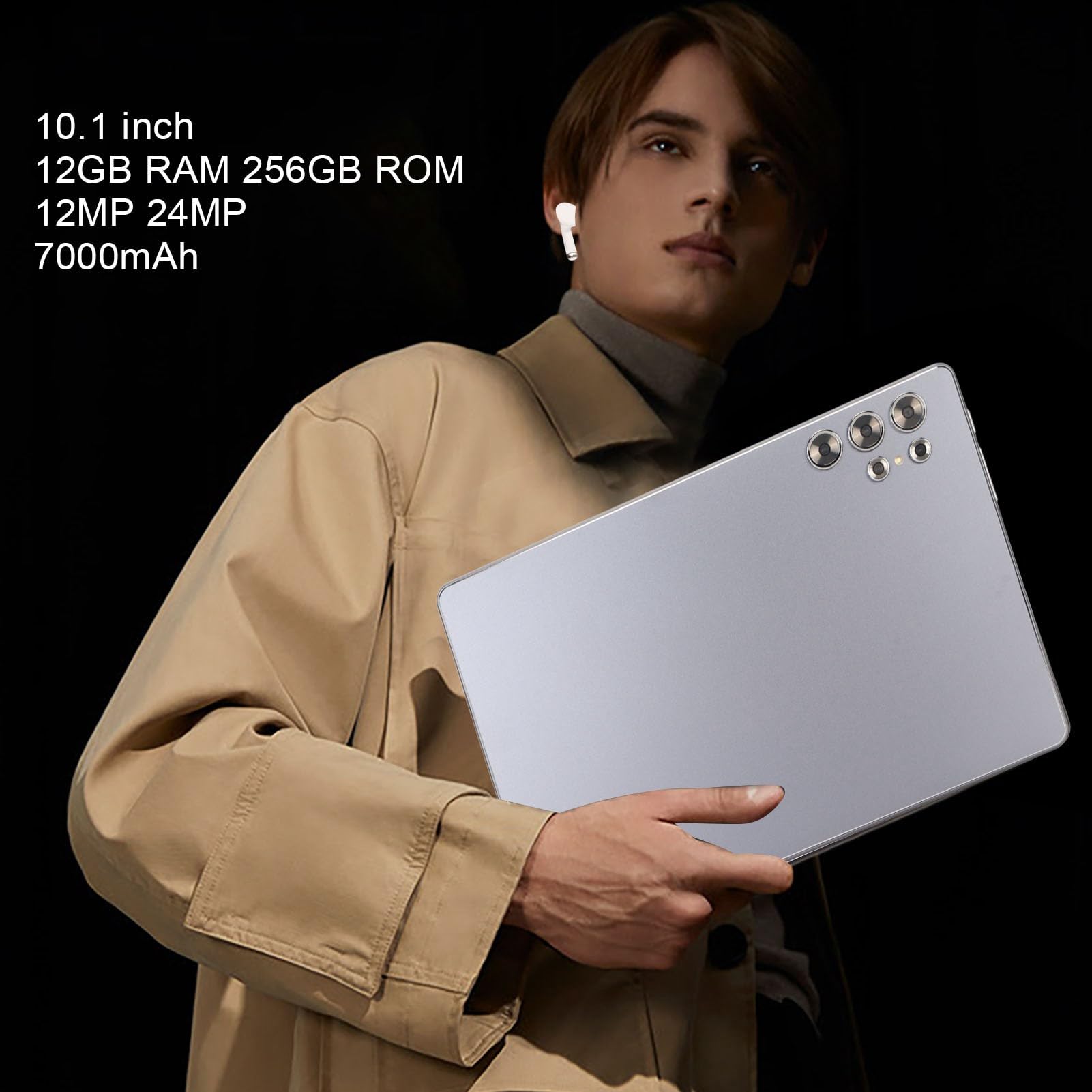 Amazon.co.jp: 10.1インチタブレット、12MPフロントカメラタブレットPC