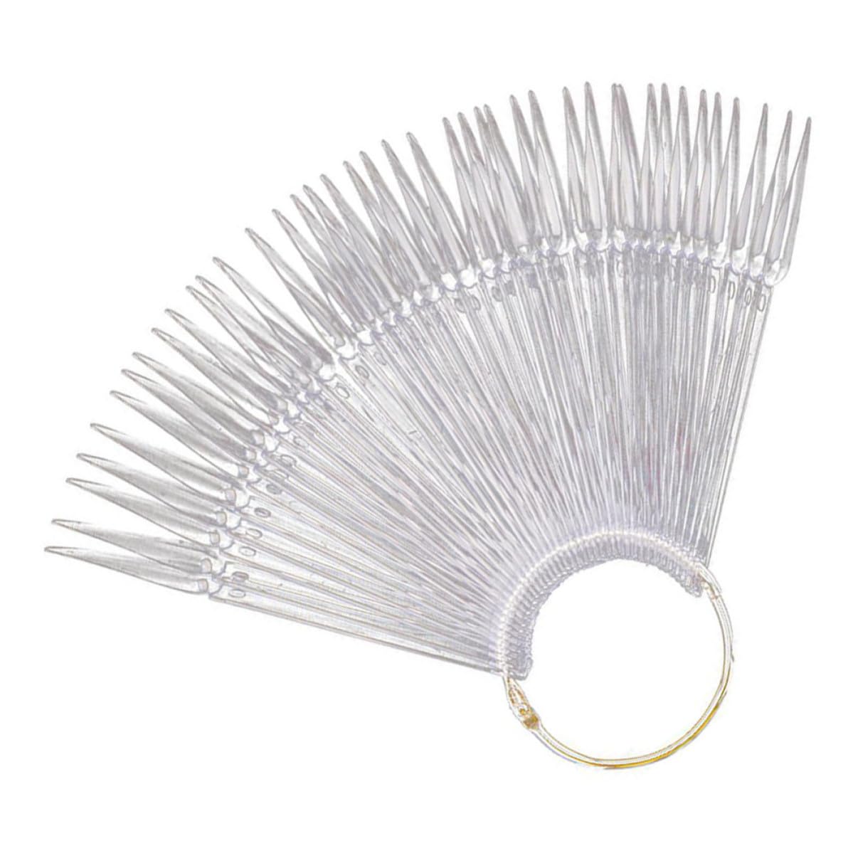 100pcs Fan Shaped Nail Practice Tips Display Card