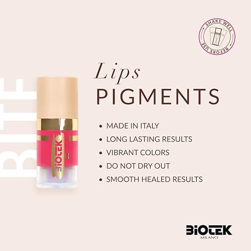 Miniatura 3 de Biotek Pigmento de labios para maquillaje permanente - Color rosa para labios - Hecho en Italia - Más que nunca - Amor 0,24 onzas líquidas