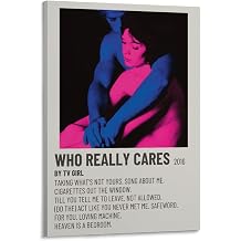 TV GIRL WHO REALLY CARES Album Cover Canvas Print Music Poster for Room Aesthetic Frame-style20x30inch50x75cm