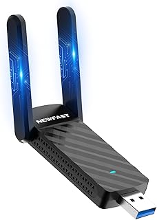 USB WiFi 6 Adapter for Gaming PC, AX1800 WiFi 6 USB 3.0 Adapter for Desktop PC Laptop, Drive Free 1800Mbps Dual Band 5G/2.4G WiFi Dongle, Wireless Network Adapter, WiFi Adapter, Supports Windows 11/10