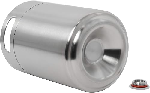 Miniatura 7 de LuckyHigh Barril de cerveza de 128 onzas 304 Barril de cerveza de barril de cerveza de barril de cerveza portátil de barril de cerveza de barril de