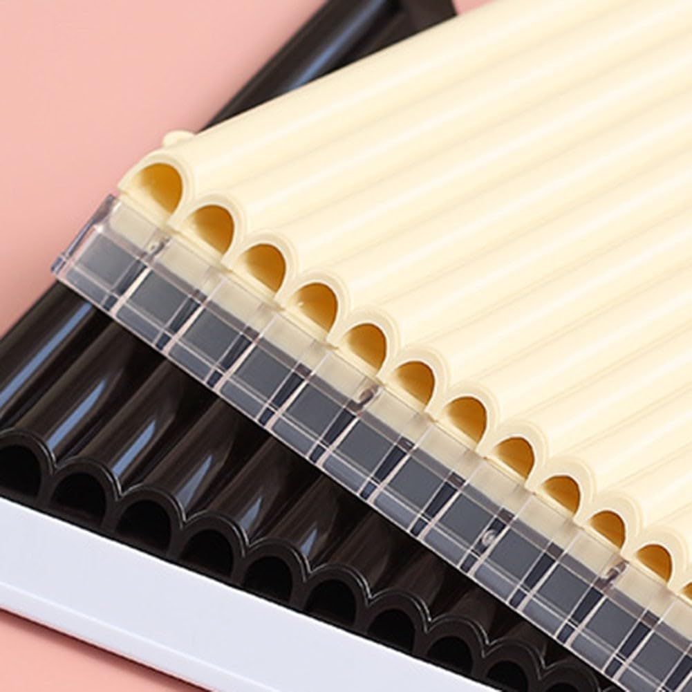 Flauto a 18 tubi, strumento musicale tradizionale cinese, strumento a fiato per tutte le età (giallo)