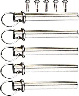 Hand Fan Shaft Replacement Kit Copper Rivets And Fasteners For Folding Fans | 5 Piece Fan Repair Set With Copper Shaft Rivets And Fasteners In 17mm To 25mm Sizes For Folding Hand Fan Repairs