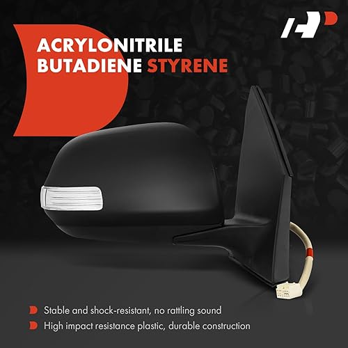 Miniatura 3 de A-Premium Espejo eléctrico para puerta del lado del pasajero, compatible con Toyota RAV4 2009, 2010, 2011, 2012, espejo retrovisor exterior plegable