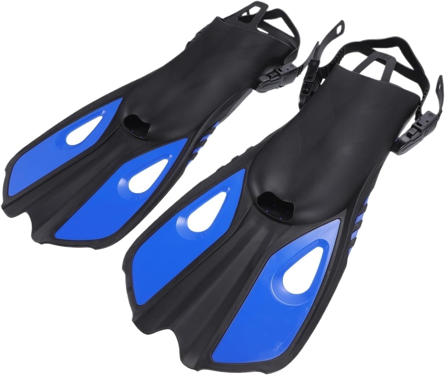 Swim Fins Diving Accessory Snorkeling Gear Kids Adult Flippers Floating Full Child(Blue)