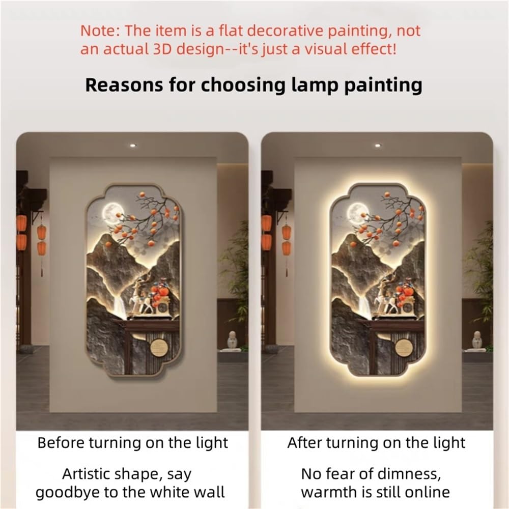 3D-LED-Wandkunst mit Relief-Design zur Verbesserung der Heimbeleuchtung, einzigartige dekorative Lichtplatte für Wohnzimmer, Schlafzimmer