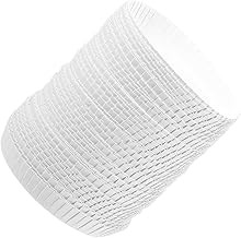 Cabilock 100 Pieces Disposable Paper Cup Lids Hot Drinking Drink Accessories Cup Covers White Paper Cup Lids