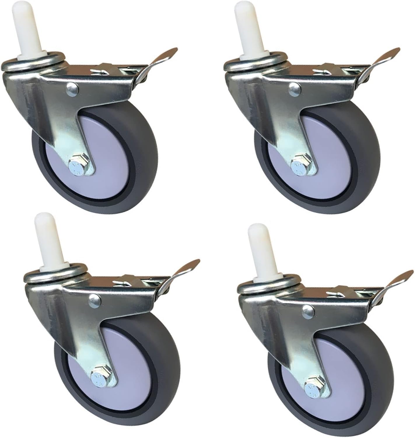 Roulettes pivotantes 100 mm caoutchouc | Roues de meubles 4 pouces M11 280 kg
