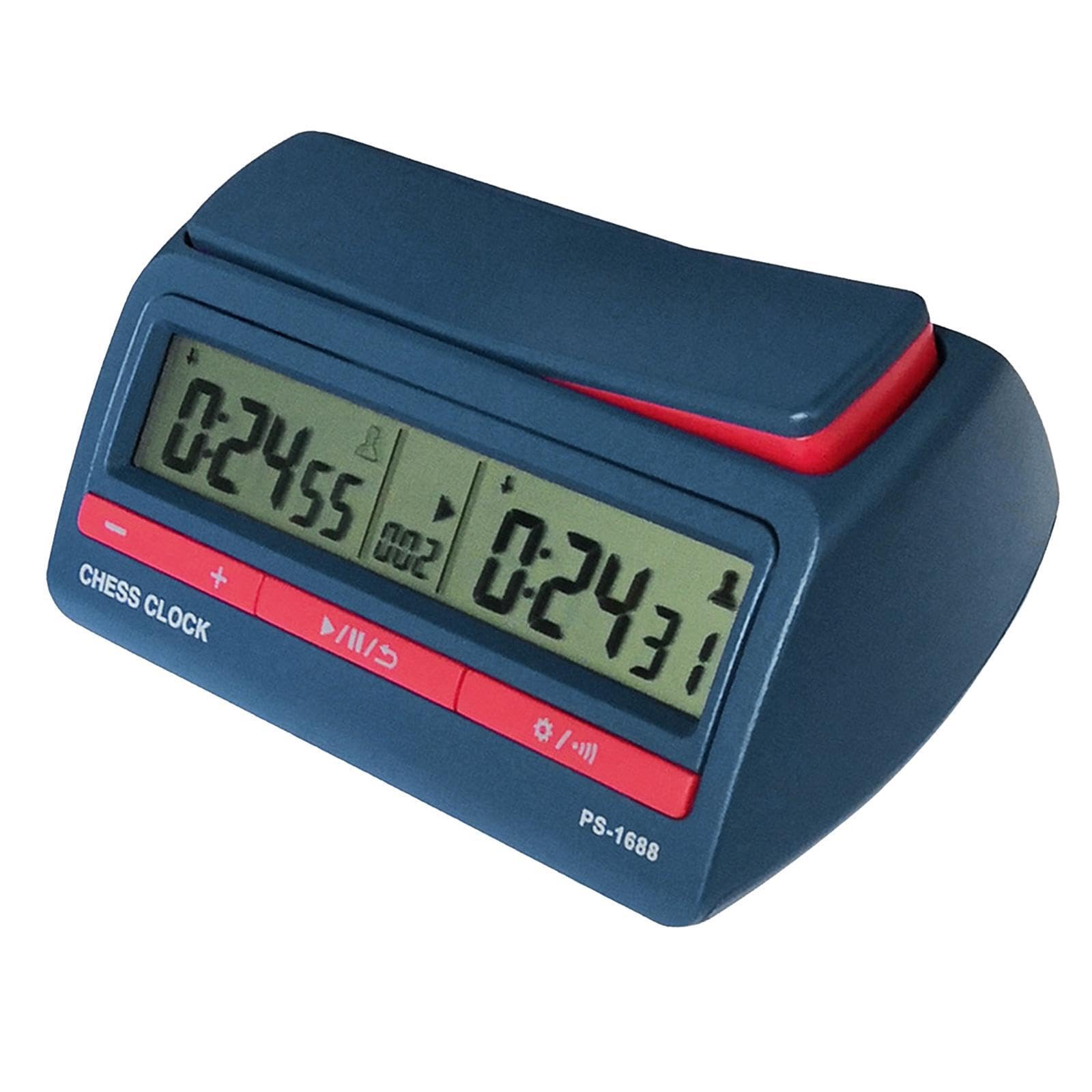 Orologio da scacchi digitale, timer di gioco, conteggio alla rovescia, funzionalità tornei ufficiali, tutti i livelli di gioco possono divertirsi,