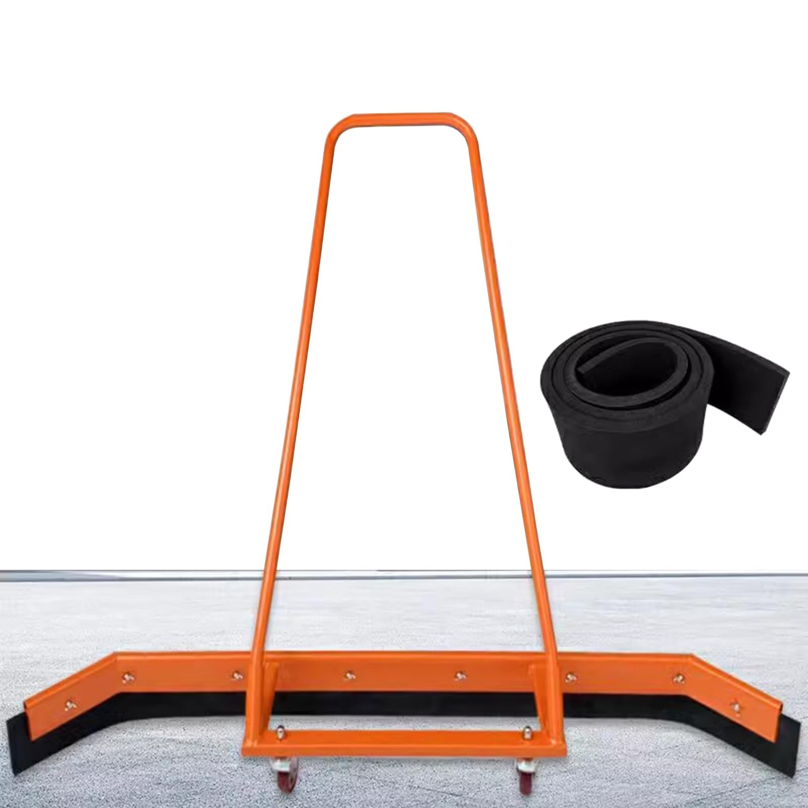 Spazzaneve professionale arancione for campi da tennis, for rimuovere l'acqua in autunno e inverno, attrezzatura for spingere all'esterno in alluminio