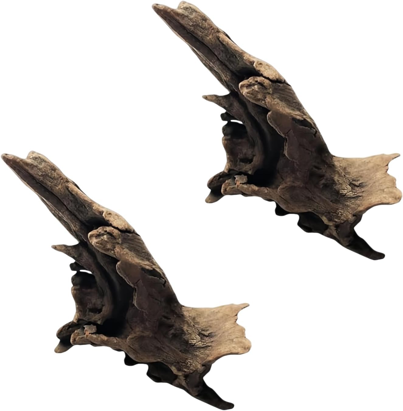 Cawhui 2Pcs Landscape Wood Decoration Driftwood Tree Aquarium Fish Tank Plant Stump Ornament Landscap Decor Aquarium Decoration Wood Natural Trunk Random Style Handy and Professional Aquarium Décor