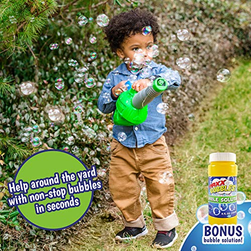 image for Sunny Days Entertainment Maxx Bubbles Toy Bubble Leaf Blower with Non 