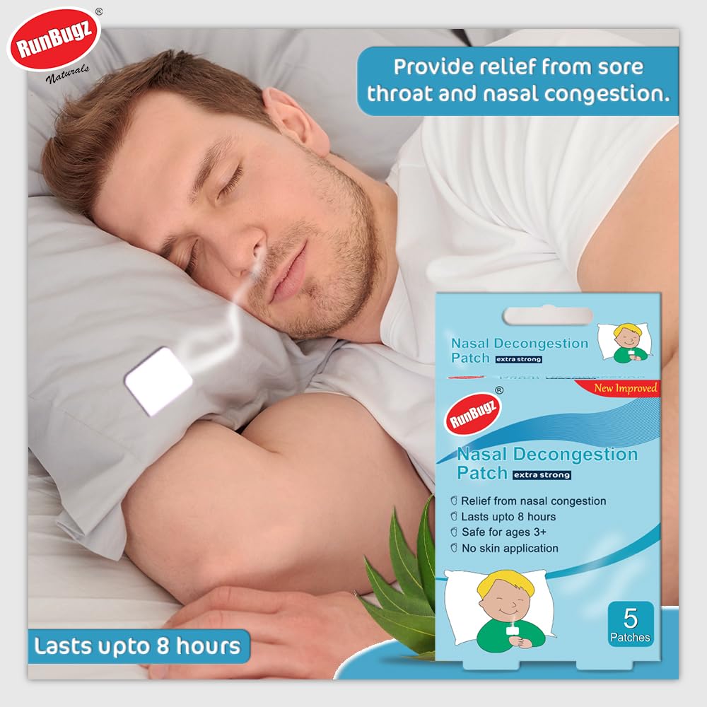 Runbugz Nasal Decongestion Vapour Patches & Mosquito Repellent Smiley Patches for Baby's & Kid's Combo Pack Quick Relief from Runny Nose,Nasal Congestion & Mosquito - 5 Vapour Patches & 30 Mosquito Patches 3