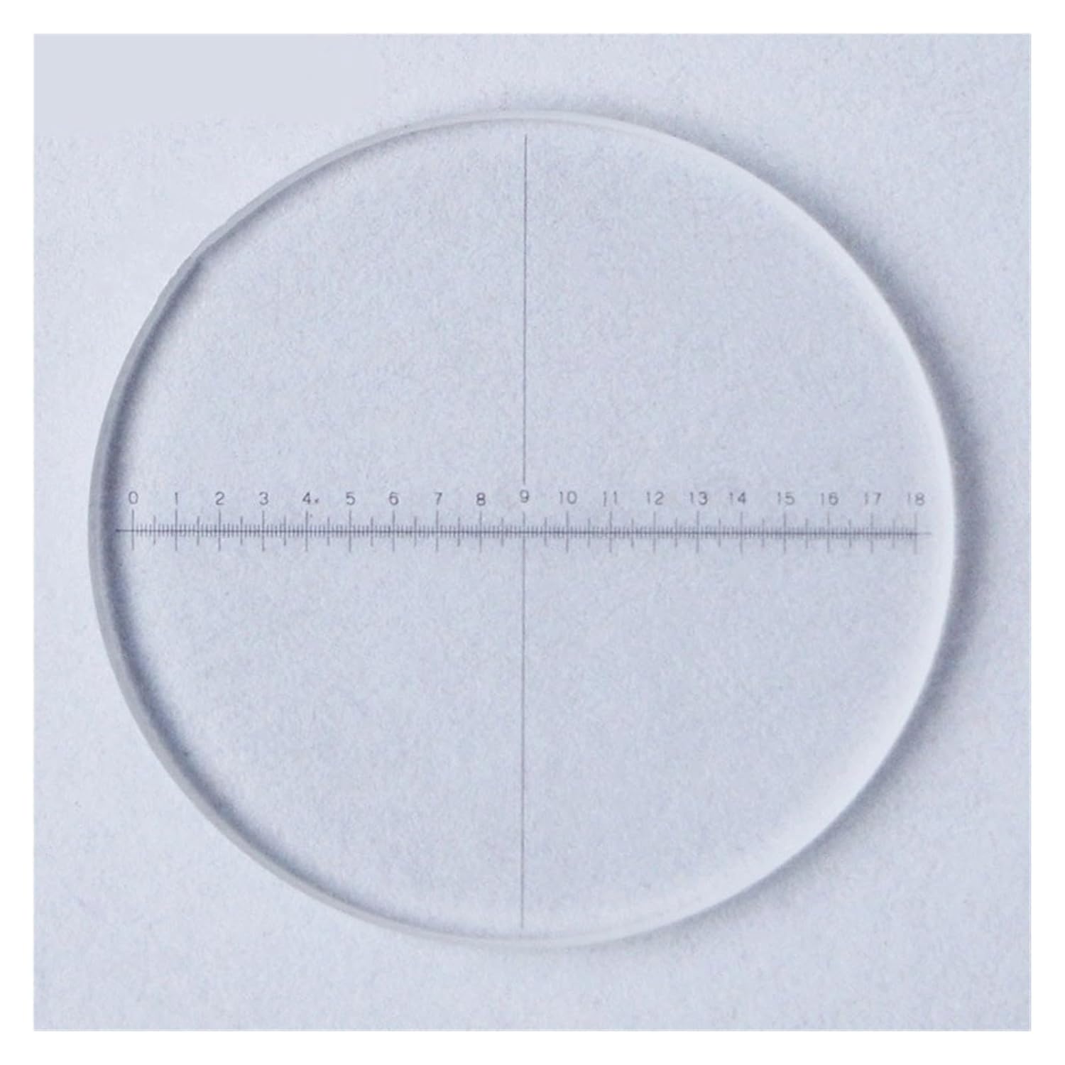 Optical Glass Calibration Slides DIV 0.1mm Eyepiece Reticle Micrometer Area Measuring Ruler Ocular Graticule for Microscope(Diameter 26mm)