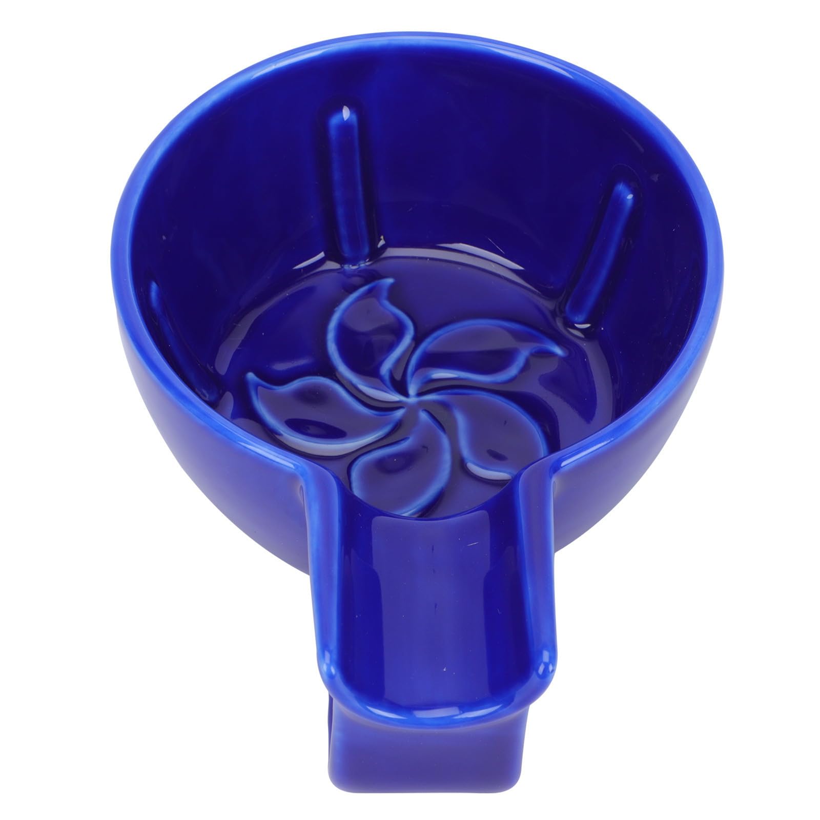 Ciotola da Barba in Ceramica Blu Grande per Uomini | Uso Domestico, Contenitore per Schiuma da Rasatura, Accessorio Pratico per Barba