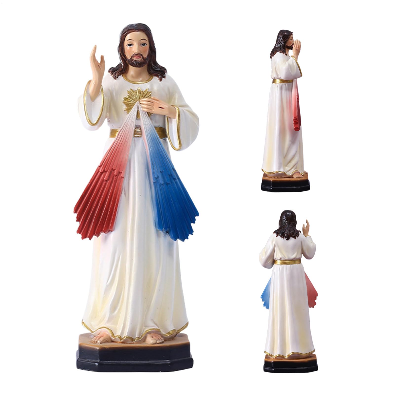 Figurine de Jésus-Christ 3D pour décoration de maison religieuse classique