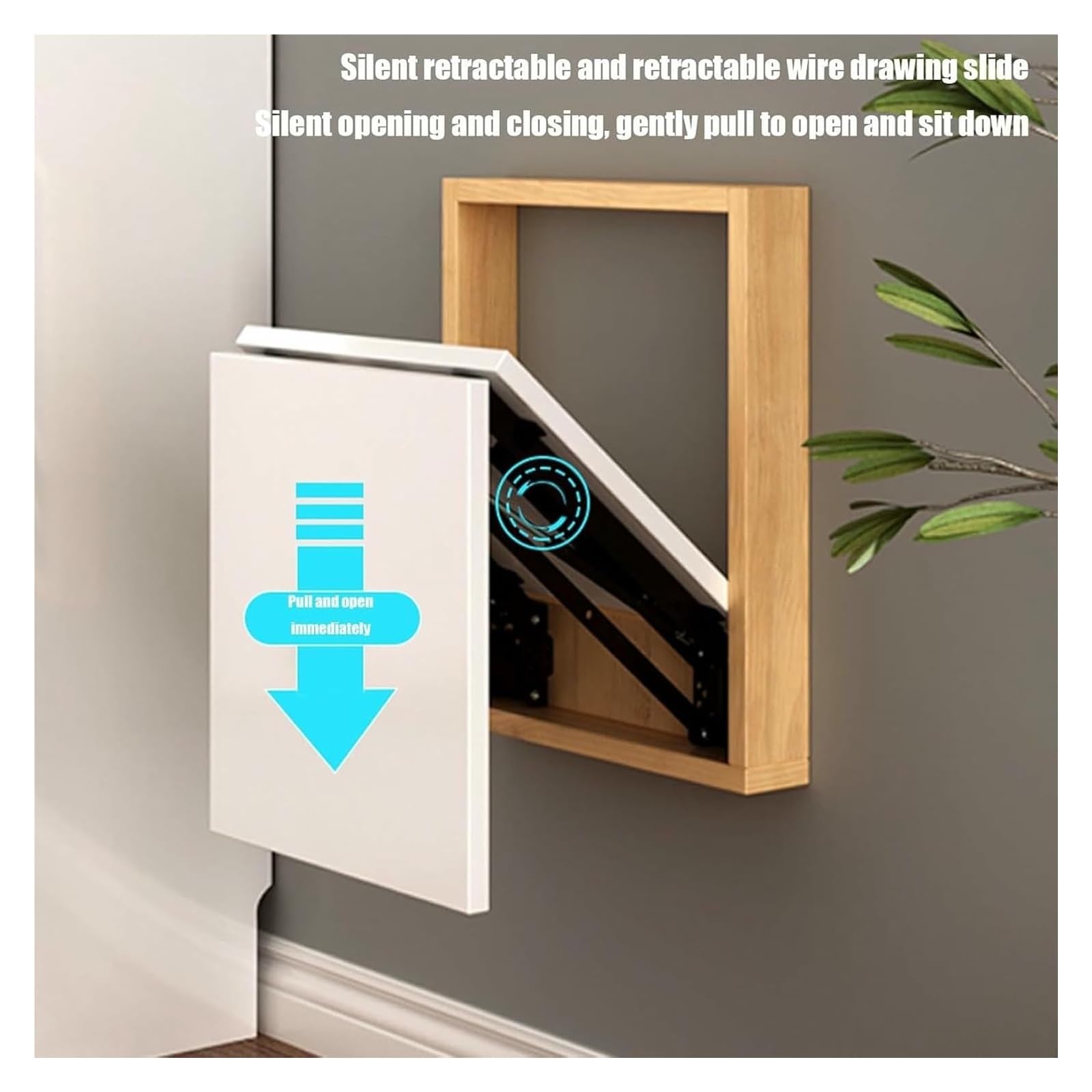 Sgabello pieghevole da parete per un comfort salvaspazio, panca invisibile per il cambio scarpe, per soggiorno, camera da letto, veranda, corridoio, ingresso camper, ingresso essenziale