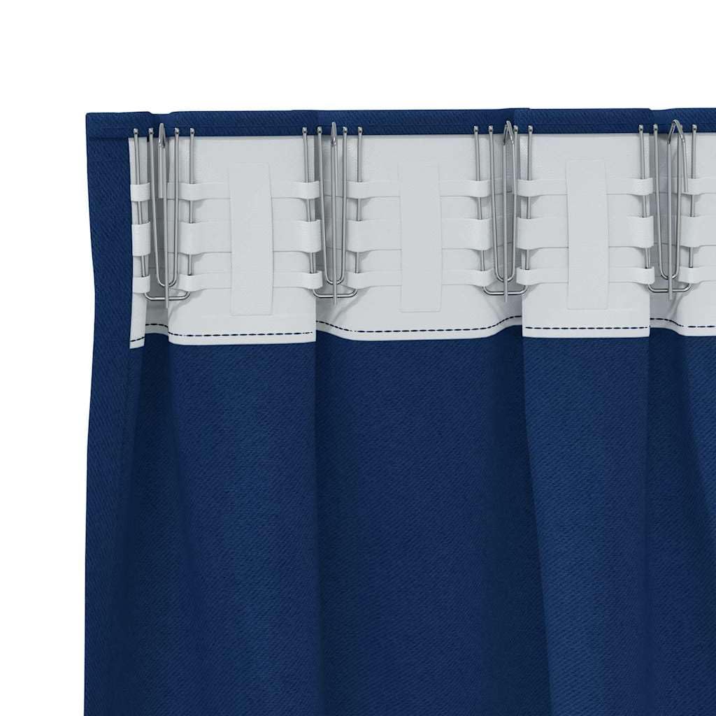 Cortinas opacas con anillas, 2 unidades, 225 x 140 cm, poliéster, tejido triple, opacas, para salón, dormitorio y habitación infantil, con protección visual y protección solar