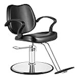 Barber Chair,Salon Chair for Hair Stylist Swivel Styling Chair Heavy Duty Hydraulic Pump Adjustable for Beauty Hair Salon Spa Shampoo(Black)