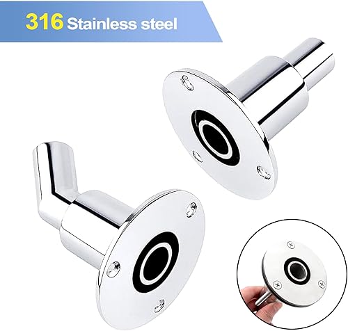 Miniatura 4 de Piel de escape de acero inoxidable 316 a través del casco, 10 piezas, montaje de accesorios de tubo de tubo de 0.945 in9.44 pulgadas, para