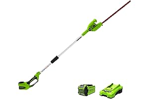 GreenWorks 40V 20" Cordless Pole Hedge Trimmer