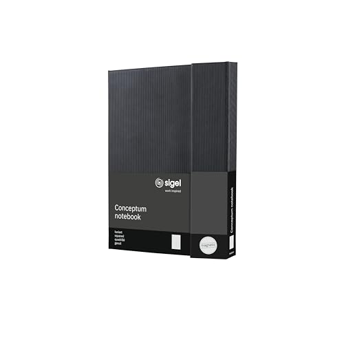 Carnet de notes A5 carreaux SIGEL Co161 Conceptum rigide noir