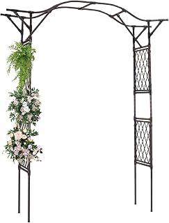 Lalahoni Garden Arch, Wedding & Event Decoration Trellis for Climbing Plants Outdoor, 6.8ft Archway for Roses Vines, Lawn, Party, Ceremony