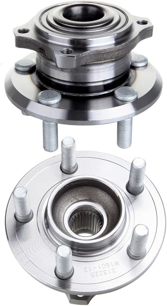 5 Lugs Front Wheel Hub Assembly Wheel Bearing Fit 2007-2017 for Dodge for Charger 2005-2017 for Chrysler for 300 Replace 513225,513225,04779328AA, 4779328AA, 4779328AB