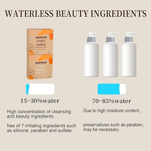 Miniatura 5 de 2 barras de champú para todo tipo de cabello barra de jabón de champú con acondicionador eficaz ingredientes veganos naturales para nutrir el