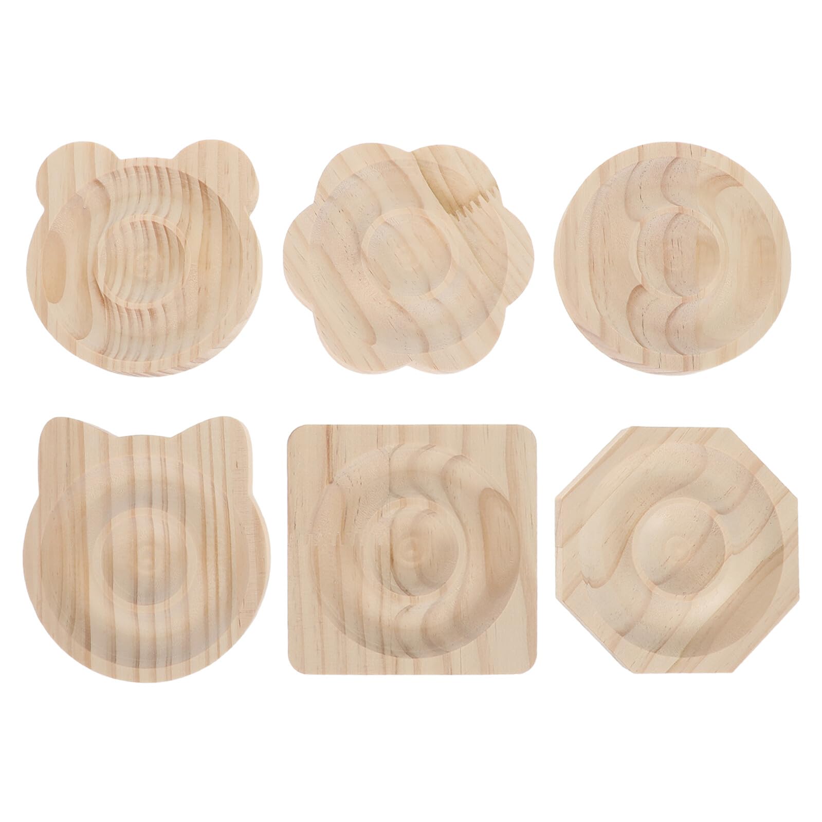 Tablero de diseño de cuentas de madera pack de 6 bandejas organizadoras de bisutería para manualidades