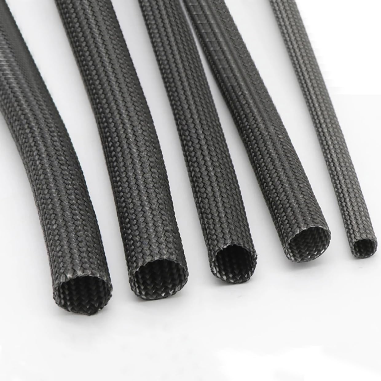 Guaina In Fibra Di Vetro Intrecciata, Guaina Protettiva Termica In Fibra Di Vetro Nera Da 5 Metri, Ad Alta Temperatura Da 600 °C, Diametro Da 3 mm A 25 mm(8mm)