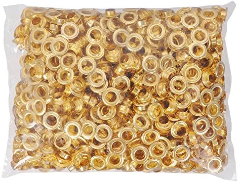 Yescom 3/8” Size 2 Grommet & Washers Kit Leather Bags Poster Banner Eyelets 1000 Pack