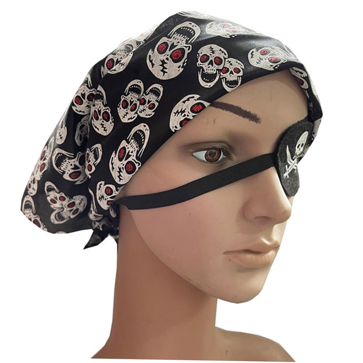 VALICLUD 5piezas Bufanda Bandana De Halloween Patrón De Calavera Pañuelo Fantasmal Para Fiesta y Mascarada Accesorio De Moda Unisex