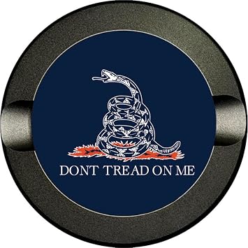 Brotherhood Metal Zyn Container | Metal Zyn Holder | Zyn Metal Can | Metal Container for Zyn Holder | Metal Zyn Pouch Cans | Dont Tread on Me Flag | Gadsden Flag | Dark Navy Blue Orange White