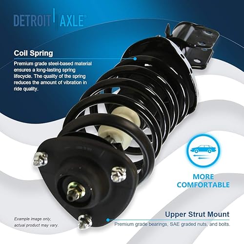 Miniatura 293 de Detroit Axle - Puntal delantero para Hyundai Sonata 2012-2014 2012-2015 Kia Optima, puntal lateral izquierdo con montaje de resorte helicoidal 2013