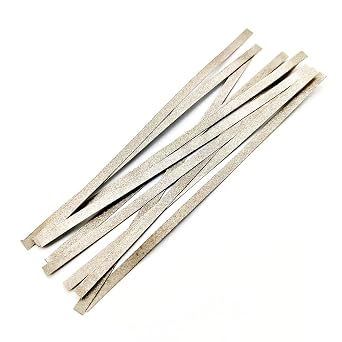 10pcs Dental Metal Polishing Stick Strip Alumina-Plated Sanding Surface Single/Double Side Dentist Whitening Materials 10 pcs 120 * 4 Double face