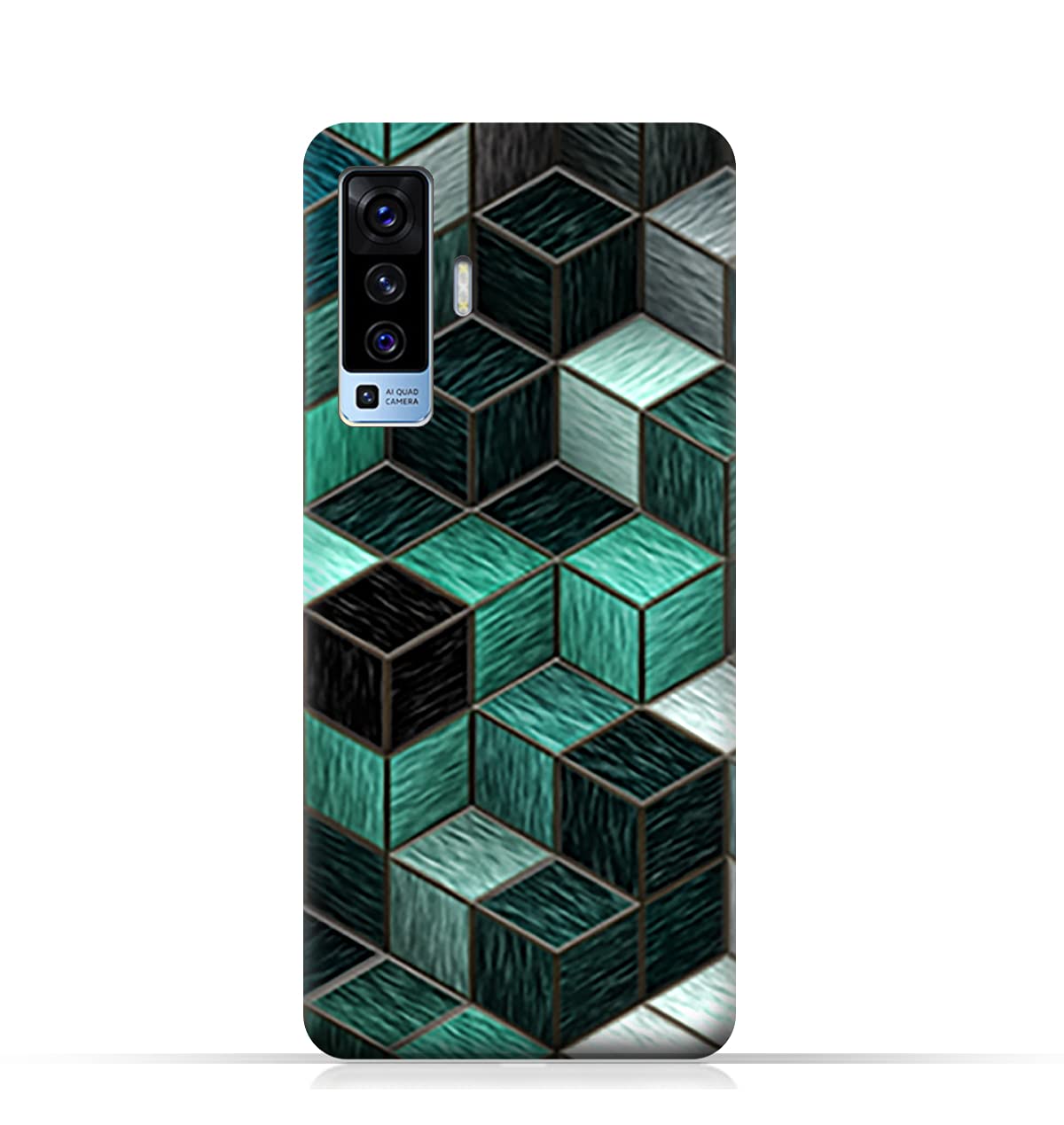 AMC DesignTPU Mobile Case Cover for vivo X50 5G with Cubes Pattern