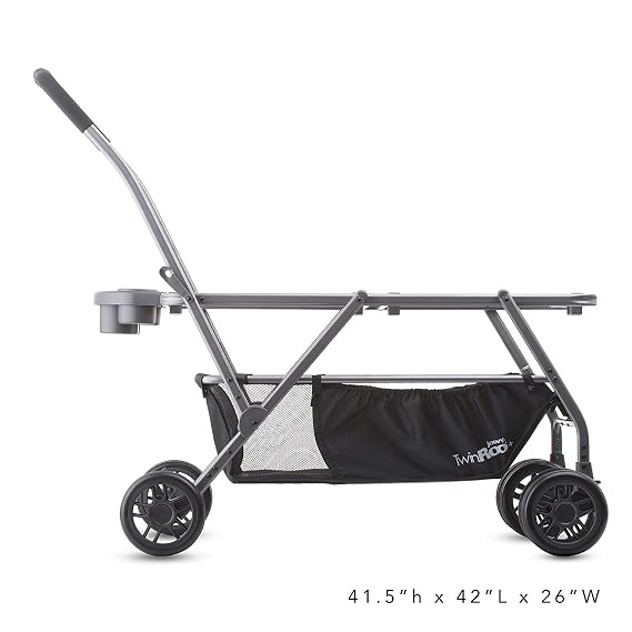 Joovy Twin Roo Car Seat Stroller, Holds 2 Car Seats, Stroller Frame
