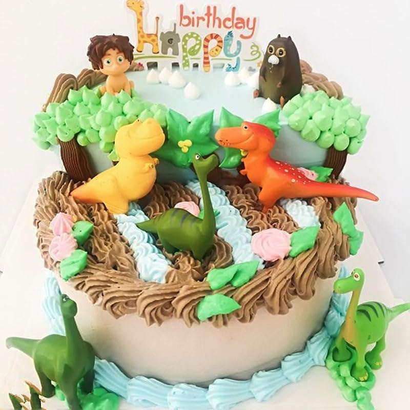 Decorazioni Torta Dinosauri 15 Pezzi - Set Compleanno Per Bambini, Tema Preistorico - Foto 9