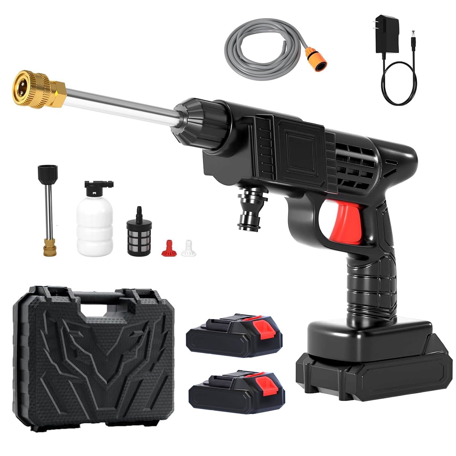 Amazon | 【強化版】コードレス 高圧洗浄機 21V 充電式 大容量