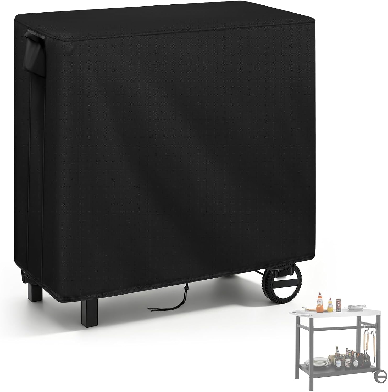 Cooler Cart Cover 37" for Most 80 Quart Rolling Cooler Cart Cover